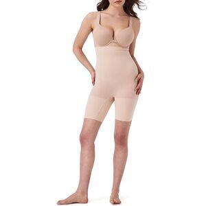 Spanx Tummy Control High-waisted Power Short nude 1X size